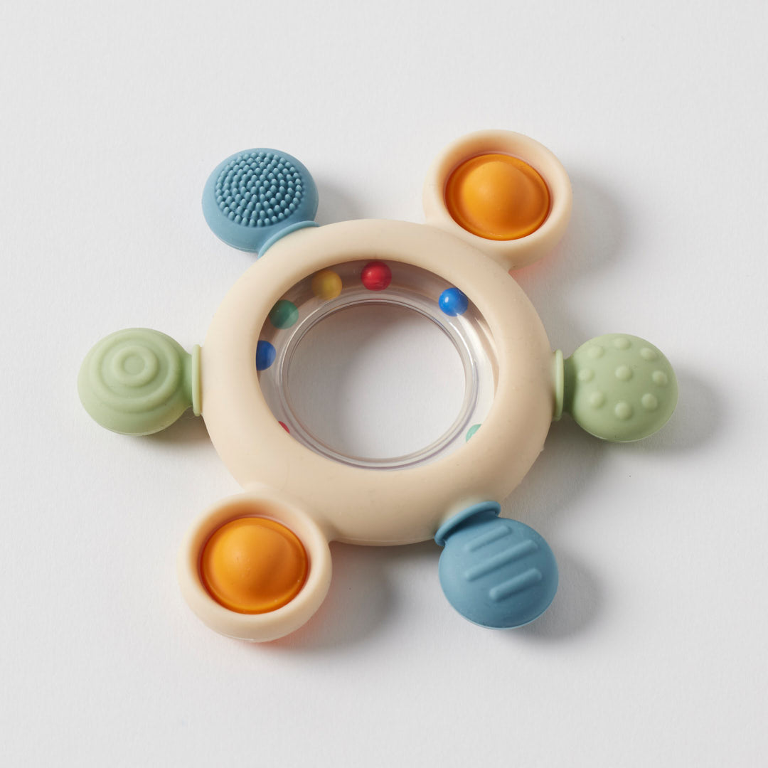 Sensory Silicone Rattle Teether