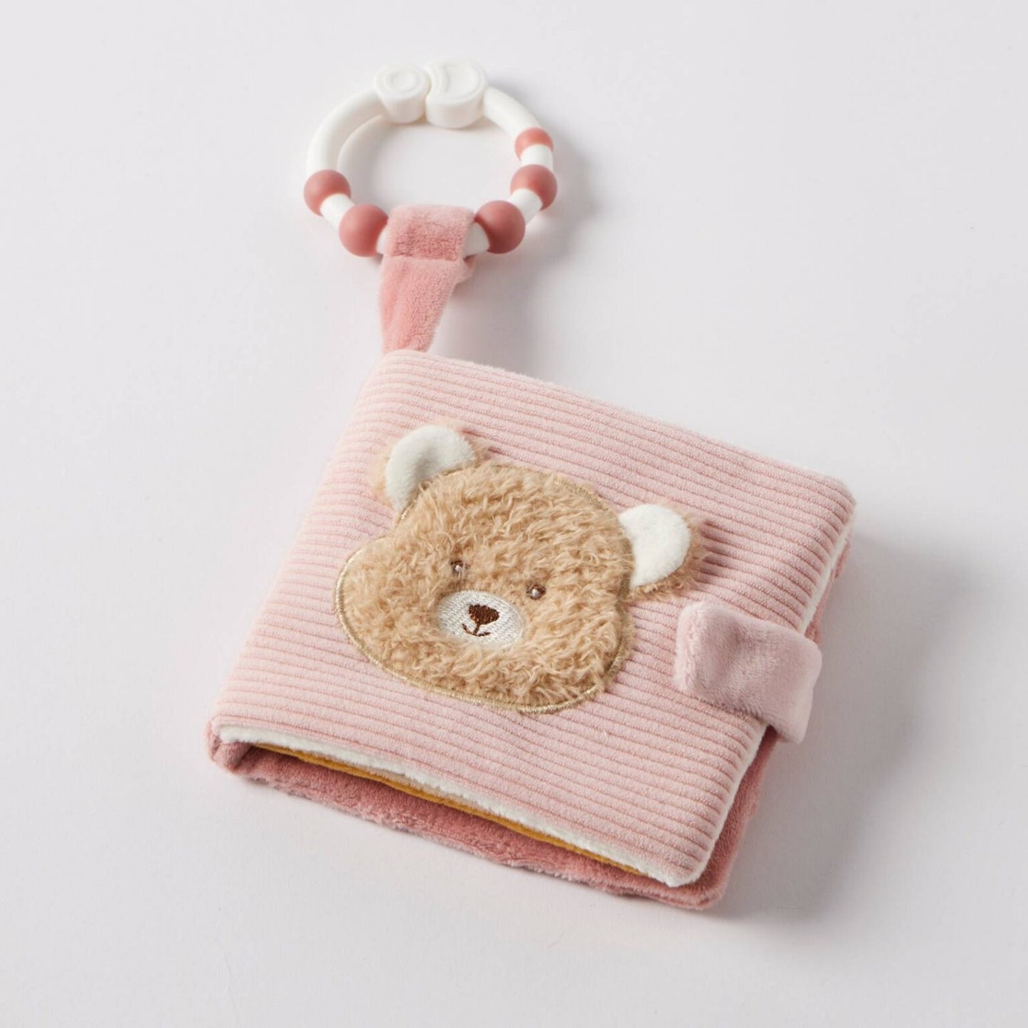 Teddy Bear Activity Fabric Book - Pink