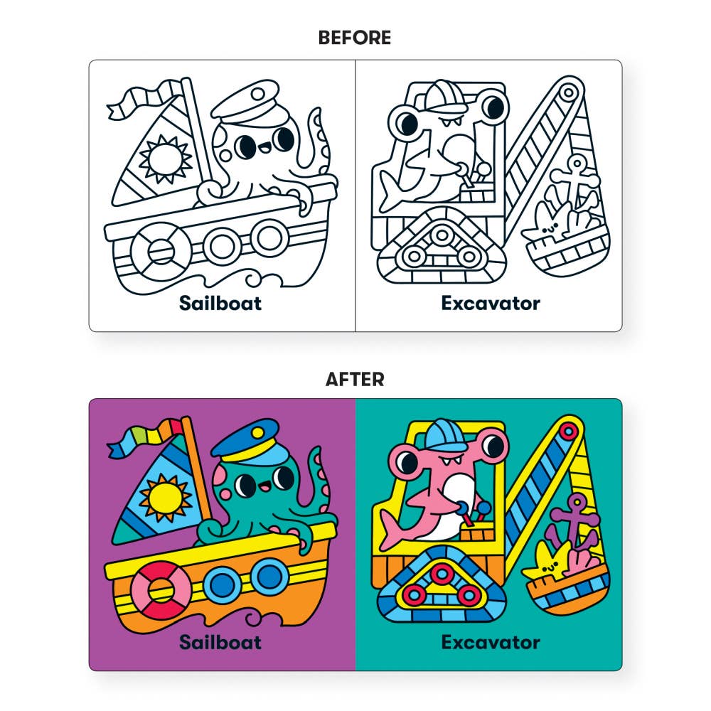 Mudpuppy Magic Bath Book - Marine Life