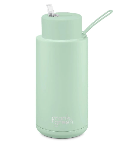 Frank Green - 1 litre ceramic drink bottle with straw lid