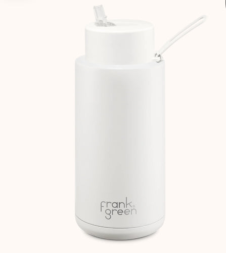 Frank Green - 1 litre ceramic drink bottle with straw lid