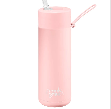Frank Green - 595ml ceramic drink bottle with straw lid”