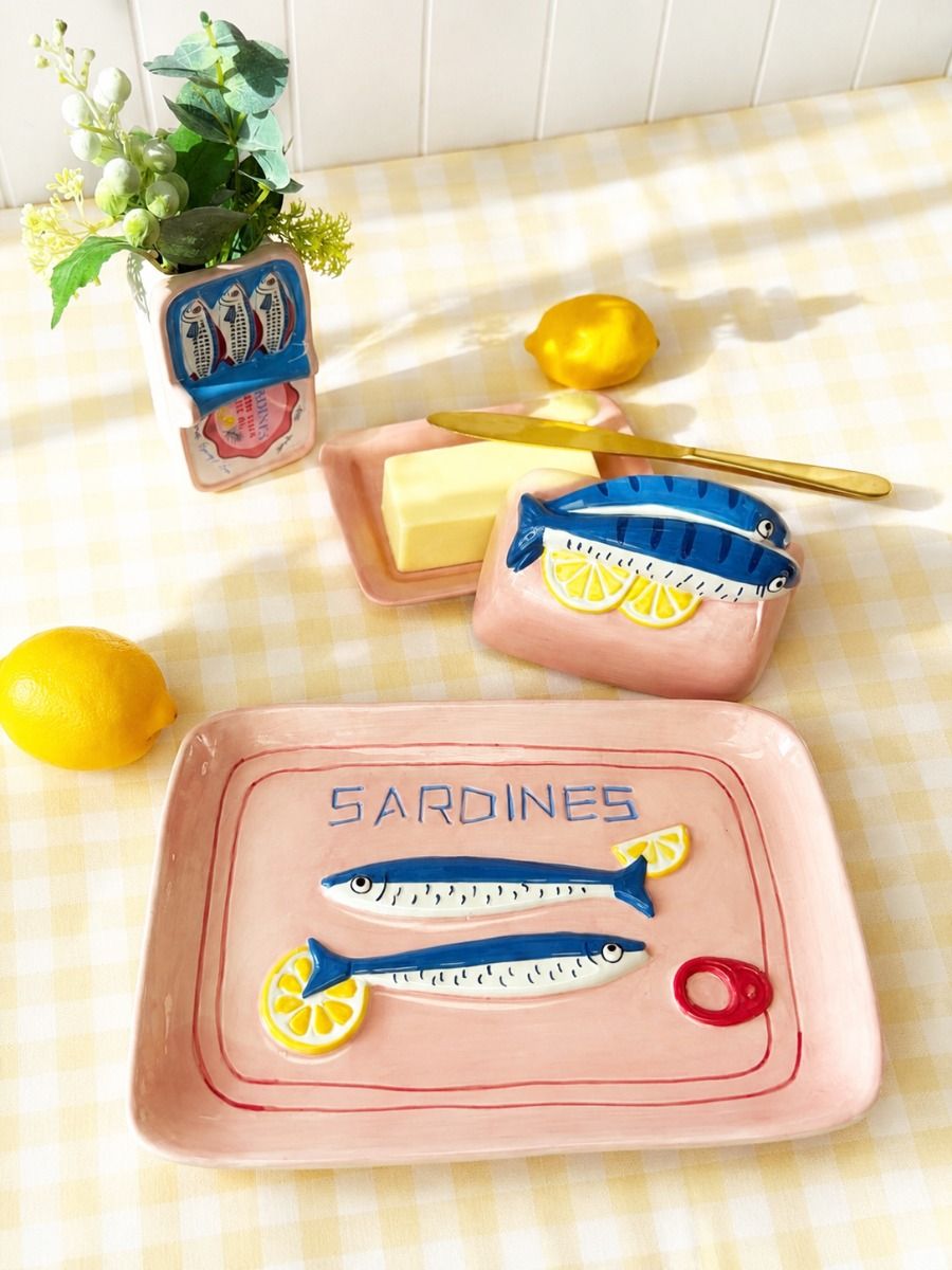 Sardines Platter Pink 29cm