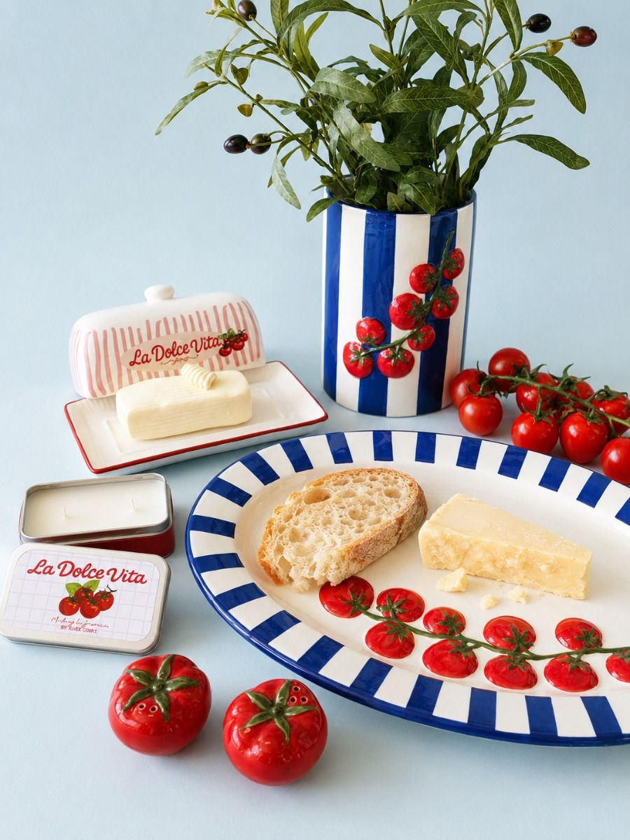 Tomato Platter Blue 40cm