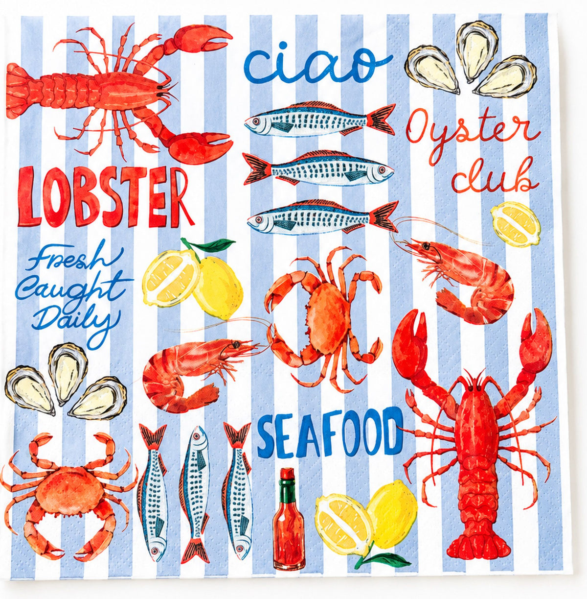 Sea Vita Napkins Blue 33x33cm S/20