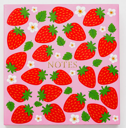 Strawberry Notepad Block 260 Pages