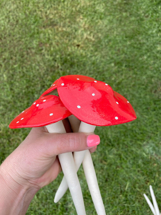 Ceramic - Mushrooms (Red)