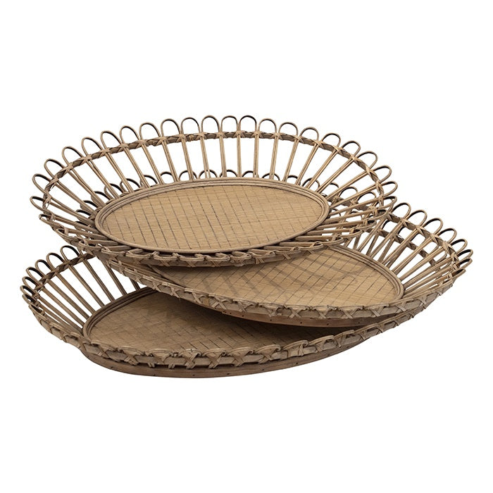 Moore Oval Bamboo Trays - 3 sizes