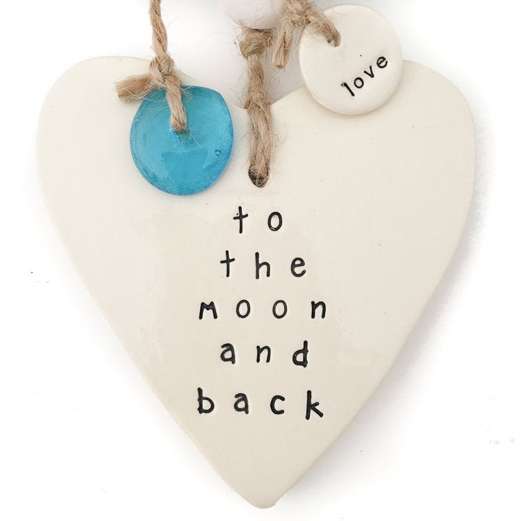 Ceramic Heart - to the moon and back