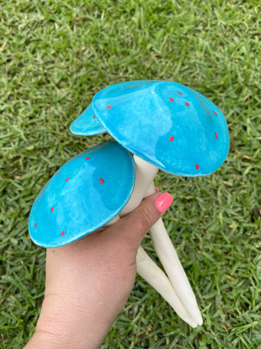 Ceramic - Mushrooms (Teal)