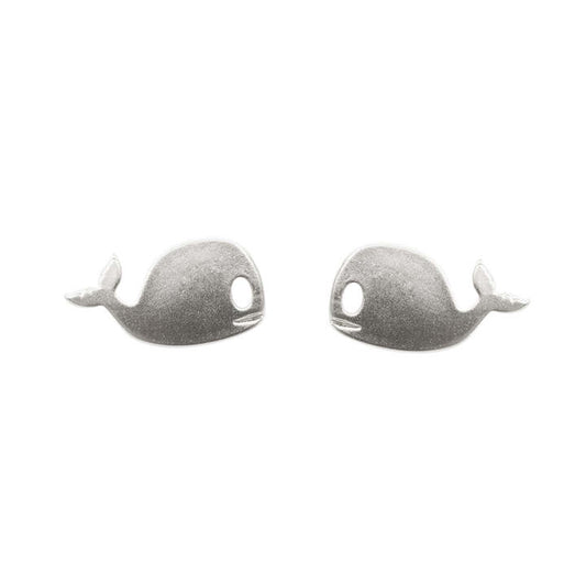 Earring Whale Silver