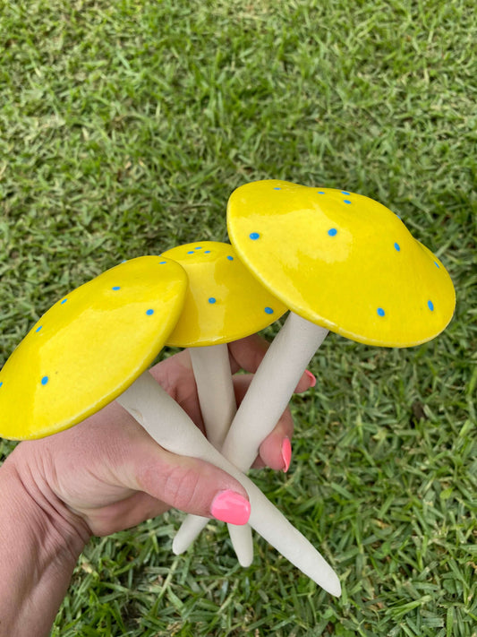 Ceramic - Mushrooms (Yellow)