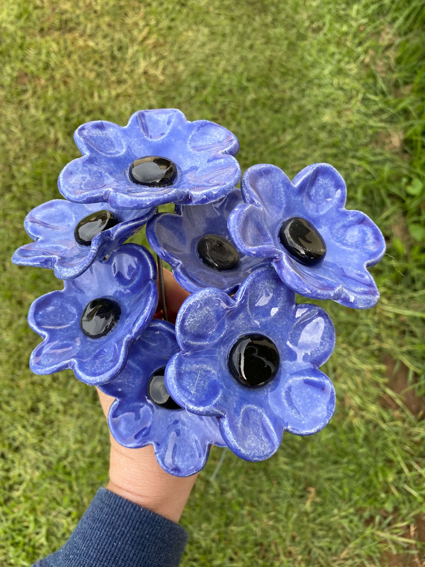 Ceramic Flowers - Purple