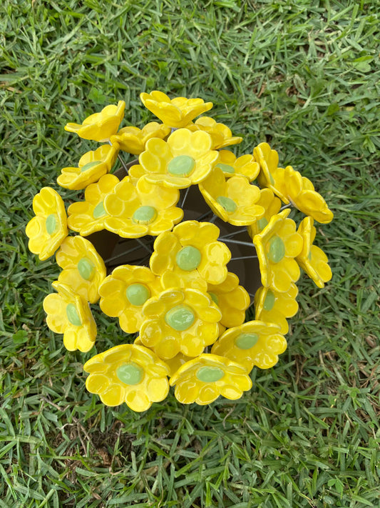 Ceramic Flowers - Mini (Yellow)