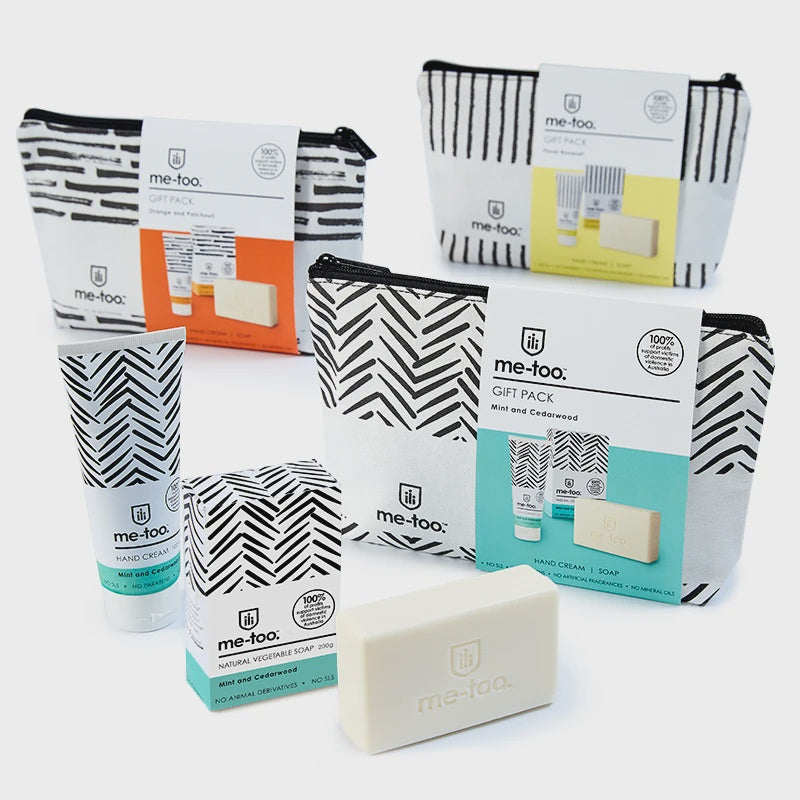 Cosmetic Bag with Hand Cream & Soap