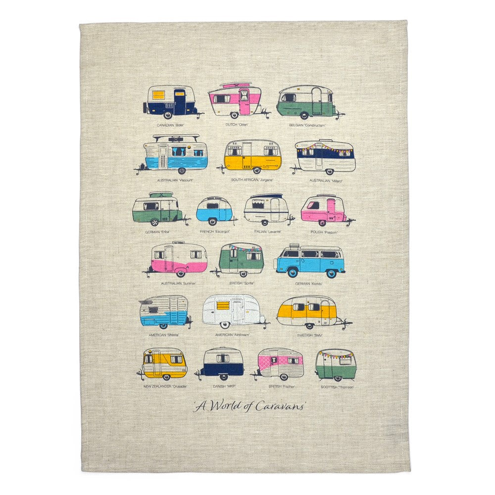 Tea Towel | The Iconic Collection | A World of Caravans