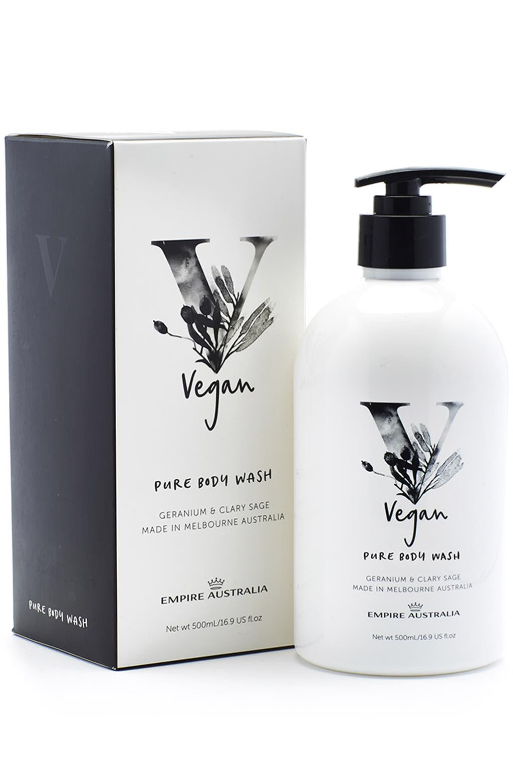Geranium & Clary Sage Vegan Pure Body Wash 500ml