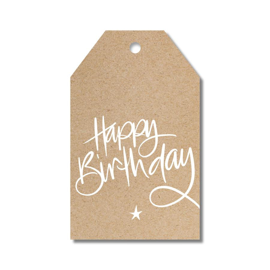 Gift Tag - Krafty 'Happy Birthday'