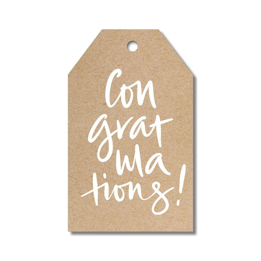 Gift Tag - Krafty 'Congratulations'