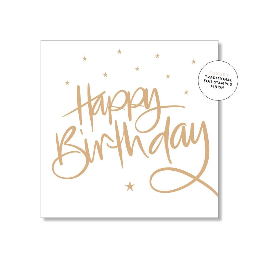 Card - Happy Birthday Script