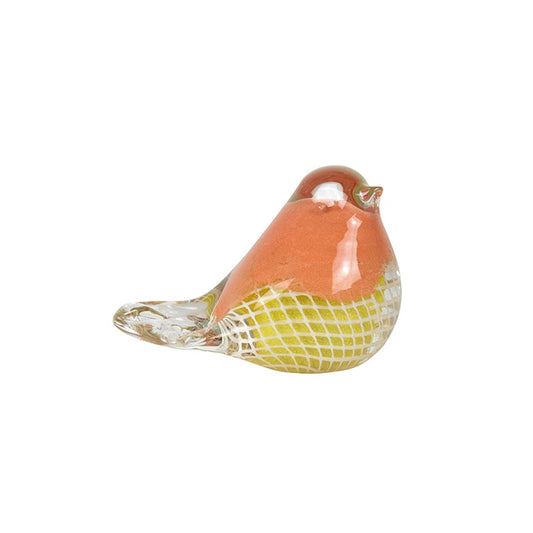 Hyde Glass Bird Orange Yellow
