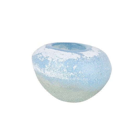 Duke Glass Sky/White Urchin Vase Large