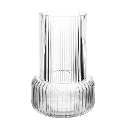 Saville Clear Glass Straight Vessel Lge