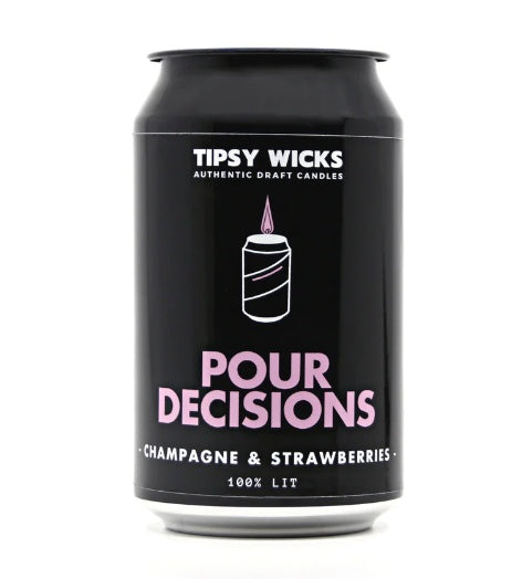 Candle in a Can - Pour Decisions (Champagne & Strawberries)