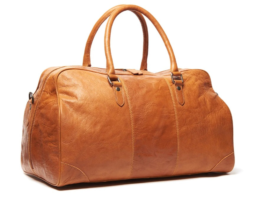 Leather Travel Bag - Titan (Tan)