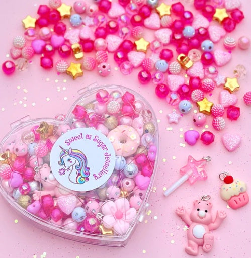 Pink Heart Jewellery Making Kit