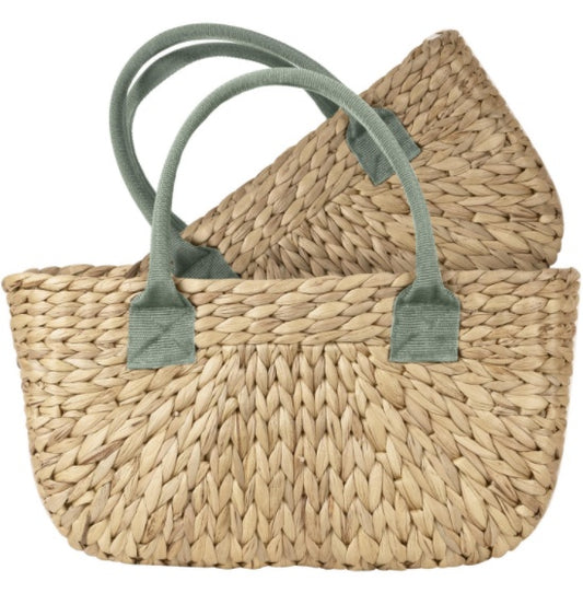 Basket - Olive Canvas Handle Harvest