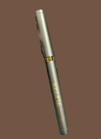 Metal Rollerball Pen with Gold Embellishment