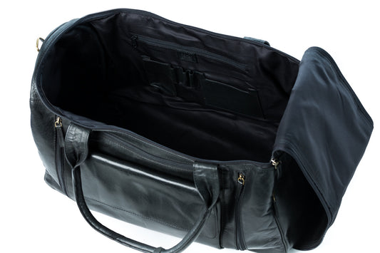 Leather Travel Bag - Long Ranger (Black)