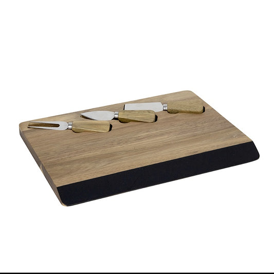 Acacia Blackstrip Cheese Knife Board
