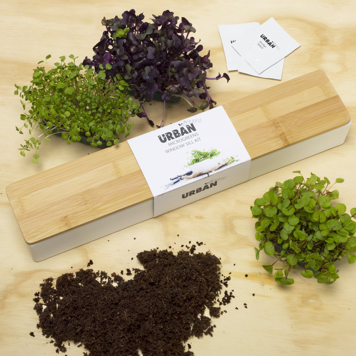 Micro Greens Windowsill Box Kit