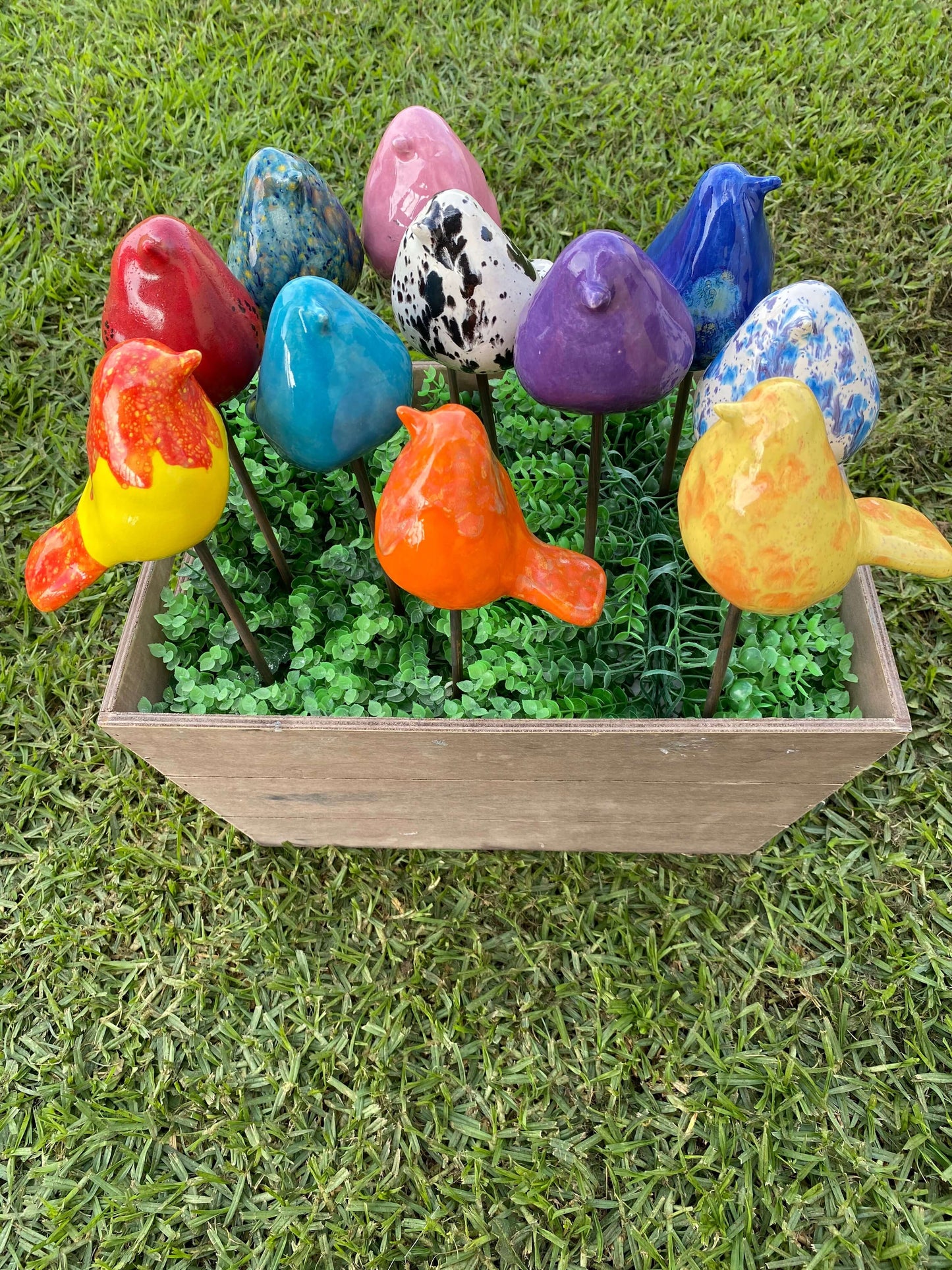 Ceramic - Bird on a stick