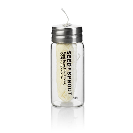 Tooth Floss (in glass jar)