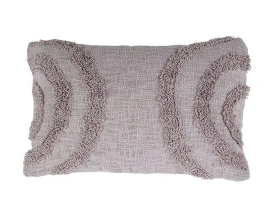 Crescent Cotton Cushion - Lilac