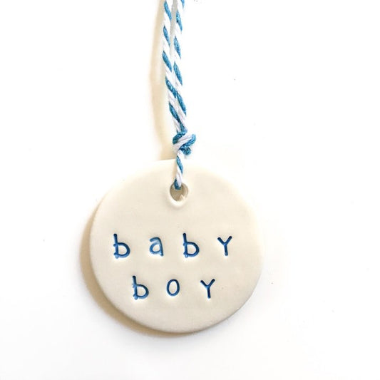 Ceramic Gift Tag - Baby (Boy/Girl)