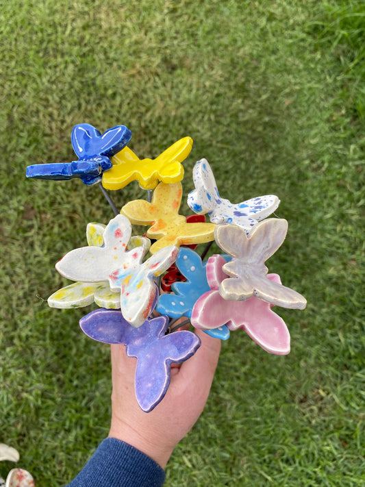 Ceramic Flowers - Mini Butterflies