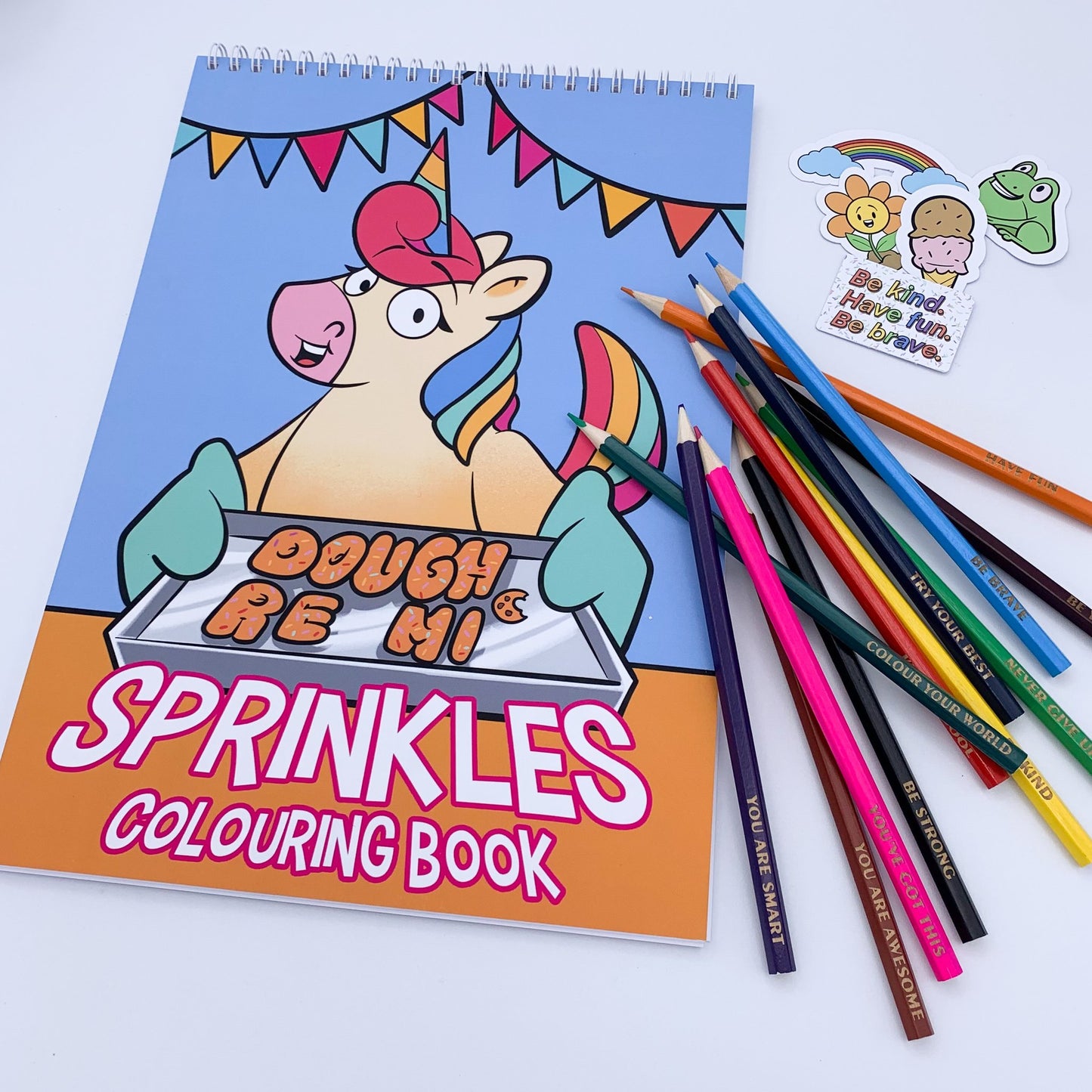 Sprinkles Colouring Book + pencils/stickers