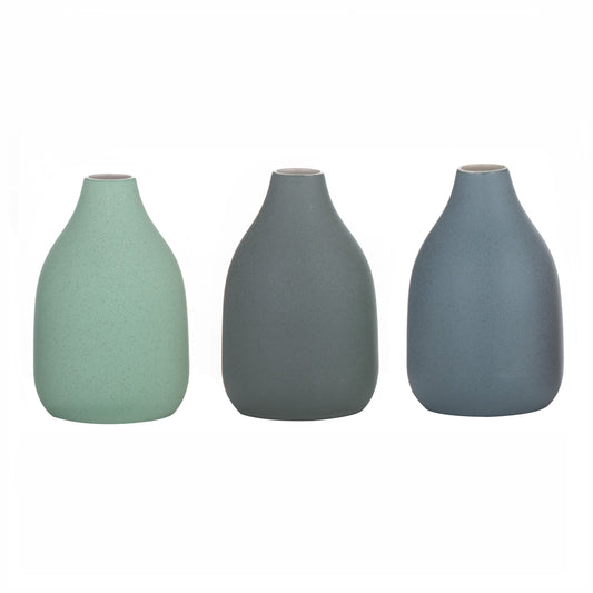 Foundary Vase - 3 ass Green Colours